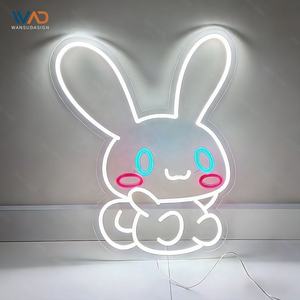 Letrero de Neón con Gesto de Corazón, Tira de LED Flexible Azul, Lámpara de Pared para Decoración de Sala de Estar, Salón, Habitación Moderna - Product Image 5