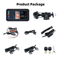 Portable 6.25 pouces IP67 étanche moto GPS Navigation sans fil Carplay Android Auto avec TPMS DVR enregistreur de lecteur Moto