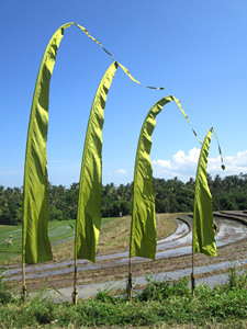 Original Umbul Umbul Gartenflagge & Balkondekoration - Wetterfester Windfahnenmast für Terrasse & Feng Shui - Product Image 5