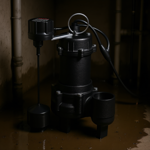 Pompe submersible pour eaux usées Vevor 3/4 Hp en fonte, 6000 Gph, sortie 2 pouces NPT, pour fosse septique de sous-sol - Product Image 2