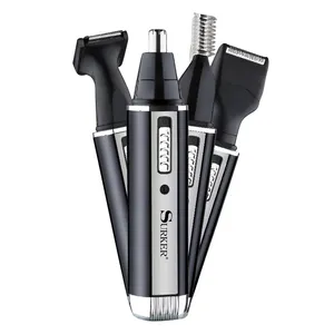 SURKER — tondeuse à sourcils électrique, 4 en 1, Rechargeable par USB, Portable, pour le nez et les sourcils