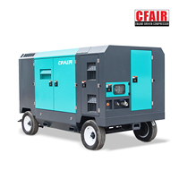 Compresseur d'air industriel à vis portable CFAIR 21 M3/Min Machines de forage de puits d'eau à moteur diesel à compression à deux étages