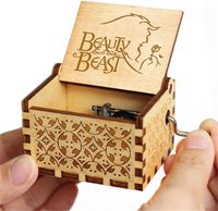 Boîte à musique personnalisée directe d'usine en bois pour les vacances Coffrets cadeaux en bois Artisanat en bois cédé avec une poignée
