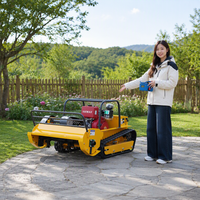 Vente directe usine : Robot tondeuse autotracté télécommandé à moteur essence/diesel 800/1000/1200mm pour jardin