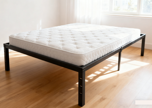 Tùy Chỉnh Heavy Duty Thép Giường Đôi Khung Với Không Gian Lưu Trữ Kim Loại Nền Tảng Và Slat Hỗ Trợ Không Có Hộp Mùa Xuân Cần Cho Phòng Ngủ Sử Dụng - Product Image 4