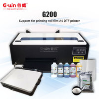 Nueva Máquina de Impresión DTF Gowin G200 Tamaño A4 para Pequeñas Empresas, Impresora de Camisetas de Escritorio con Compatibilidad de Rollo a Rollo y Horno Automático
