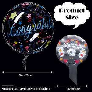 Factory Direct Sale 20 Inch Foil Cartoon Printed Transparent <b>Balloons</b> Durable for Birthday Mother's Day Halloween Festival - Product Image 2