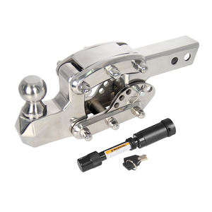 Gancio di Traino Regolabile in Acciaio Inossidabile con Braccio a Tubo Quadro 5X5 CM a Inserimento Rapido per Modifiche Fuoristrada Accessori Auto - Product Image 1