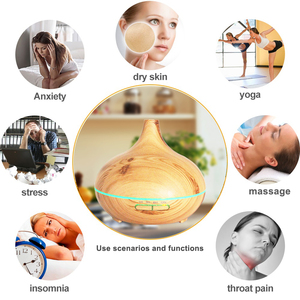 Luxury Portable Electric Air Purifier Essential Oil <b>Diffuser</b> Mini Wood Grain Aroma <b>Steam</b> Humidifiers Small Home Plastic Material - Product Image 6