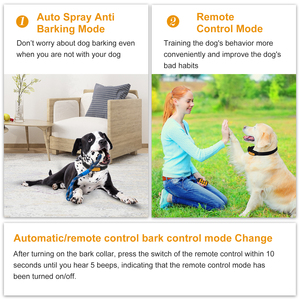 Dropshipping SP13 Wiederaufladbares Wasserdichtes Plastik-Silikon Hundetraining-Sprühhalsband 2-in-1 Fernbedienung 150M Reichweite Auto - Product Image 6