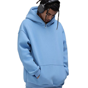 เสื้อฮู้ดผู้ชายไซส์ใหญ่ ผ้าฝ้าย 100% น้ำหนัก 400 กรัม เป็นมิตรกับสิ่งแวดล้อม เนื้อผ้านุ่มพิเศษ ทรงหลวม สไตล์ลำลอง สำหรับฤดูใบไม้ร่วง ปักลาย 3 มิติ รับสั่งทำ - Product Image 3