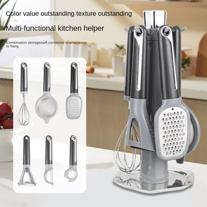 Juego de 7 Utensilios de Cocina Multifuncionales: Pelador, Rallador, Batidor, Accesorios Inteligentes para Frutas y Verduras - Product Image 2