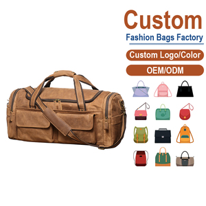 Bolsa de Lona de Cuero Crazy Horse Color Marrón Camel |   Fabricación Personalizada OEM/ODM para Marcas de Estilo Vintage y Aire Libre - Product Image 2
