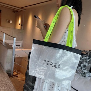 Tái Chế Trong Suốt Tote Mua Sắm Túi Vai Rõ Ràng Vải Thô Với Tùy Chỉnh In Shopper <span class=keywords><strong>PP</strong></span> Dệt Túi Tote Túi Với Logo - Product Image 6