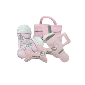 Beste Maßgefertigte Formen Hundestofftiere Rosa Hund Quietschspielzeug Fabrik Großhandel Luxus Designer Hundespielzeug - Product Image 1