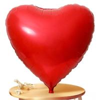 Ballon en feuille de Mylar en forme de cœur rouge de 32 pouces, décorations de fête pour mariage, anniversaire, fête prénuptiale