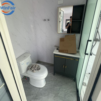 WinFair Prêt à expédier Maison préfabriquée Apple Mini Capsule Cabine Pod Tiny Home Conteneur de 20 pieds Maison mobile préfabriquée Modulaire