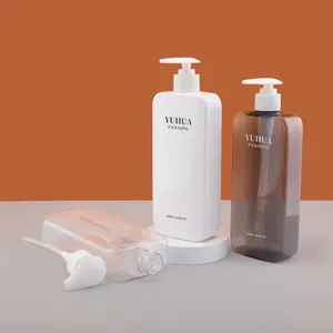 OEM all'ingrosso di lusso 500ml doccia gel shampoo balsamo bottiglia bottiglia di plastica cosmetica imballaggio pompa bottiglia