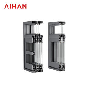 กระจกดีไซน์ทันสมัยแจ๊สแทร็คคู่อลูมิเนียมสวิงหน้าต่างประตูบ้านที่ไม่ใช้ความร้อนทำลายหน้าจอแม่เหล็กแนวนอน - Product Image 2