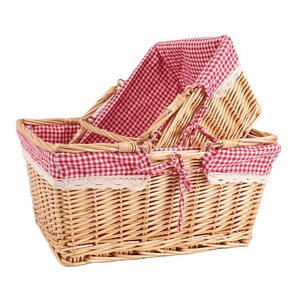 <span class=keywords><strong>Panier</strong></span> de <span class=keywords><strong>rangement</strong></span> en <span class=keywords><strong>osier</strong></span> tissé à la main, corbeille pour jardin, pique-nique, avec poignée, livraison gratuite - Product Image 5