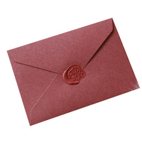 Enveloppe de style rétro européen Logo de marquage à chaud personnalisé pour carte d'invitation de festival de la mi-automne Papier intérieur blanc artistique