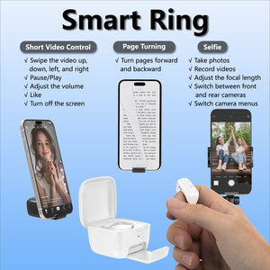 Kindle E-Reader Page Turner Ring Wireless <strong>Remote</strong> <strong>Control</strong> for Bluetooth iPhone <strong>iPad</strong> Android Video Scroller Camera Shutter - Product Image 6
