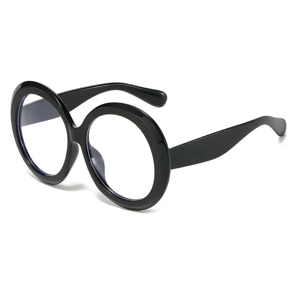 Винтажные большие круглые очки для женщин коричневые градиентные негабаритные оправы для женщин модные роскошные дизайнерские зеркальные Прозрачные тени