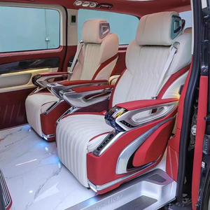 Fauteuil de massage électrique de luxe en cuir, fonctions de siège d'aviation modifiées pour Mercedes Vito <span class=keywords><strong>V</strong></span>-class W447 Toyota Hiace - Product Image 6