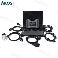 Outil de diagnostic sans fil SUPER MB PRO M6+ avec multiplexeur, câble LAN, câble de test principal OBD2 16 broches et ordinateur portable Getac V110
