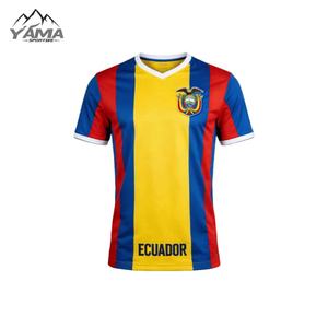 Camiseta <span class=keywords><strong>de</strong></span> Fútbol <span class=keywords><strong>de</strong></span> la Selección Nacional <span class=keywords><strong>de</strong></span> <span class=keywords><strong>Ecuador</strong></span> 2026 al por Mayor, Diseño Personalizado <span class=keywords><strong>de</strong></span> Tailandia, Camiseta <span class=keywords><strong>de</strong></span> Fútbol <span class=keywords><strong>de</strong></span> Alta Calidad, Proveedor OEM - Product Image 1