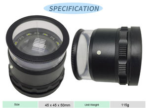 Lente d'<span class=keywords><strong>Ingrandimento</strong></span> 10x con Reticolo, Lente Regolabile con Illuminazione LED e <span class=keywords><strong>Scala</strong></span> Graduata - Product Image 6