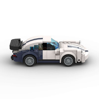 Compatible avec les briques de marque, petite voiture de course MOC, jouet de construction éducatif en plastique ABS pour enfants, à assembler soi-même