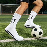 Chaussettes de football en coton personnalisées, écologiques, antidérapantes, pour le football et la course à pied, chaussettes de football à tube moyen personnalisées pour hommes