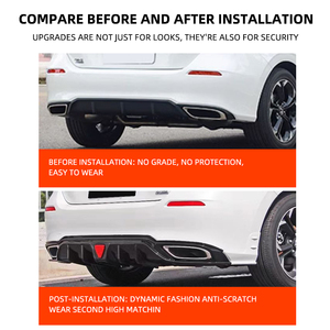 Accessoires automobiles Kit de carrosserie Diffuseur arrière en fibre de carbone Aileron arrière pour Honda Civic de 11 générations - Product Image 6