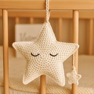 Juguete <span class=keywords><strong>de</strong></span> Estrella Tejida a Crochet <span class=keywords><strong>para</strong></span> Bebé, Estrella <span class=keywords><strong>de</strong></span> Cinco Puntas Hecha a Mano, Amigurumi con <span class=keywords><strong>Caja</strong></span> Musical <span class=keywords><strong>de</strong></span> Estrella <span class=keywords><strong>de</strong></span> Crochet <span class=keywords><strong>de</strong></span> Color Personalizado <span class=keywords><strong>para</strong></span> Recién Nacidos - Product Image 4