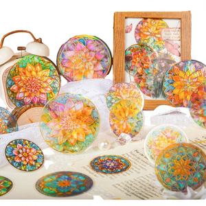 Paquete de 12 Hojas de Pegatinas Retro de Resina PET con Diseño de Dibujos Animados para Fiestas, Materiales Decorativos para Manualidades, Recortables, Brillantes, para Diarios Escritos a Mano - Product Image 4