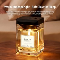 Diffuseur d'arômes à commande vocale, pulvérisation automatique d'aromathérapie, diffuseur intelligent de 500 ml, ensemble de diffuseurs à bâtonnets, désodorisant de voiture sans eau, parfum thé