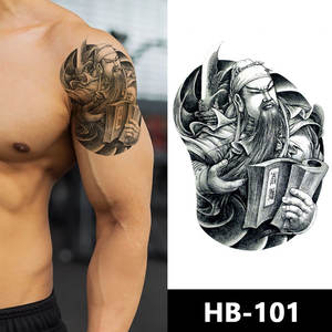 <span class=keywords><strong>Acheter</strong></span> de nouveaux autocollants de tatouage temporaire imperméables à l'eau conception tribale demi-bras corps tatouage processus d'impression par transfert d'eau - Product Image 6