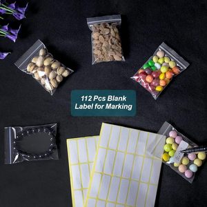 Paquete de 300 bolsas transparentes con cierre de cremallera de 3 x 4 pulgadas, bolsas de plástico resellables para almacenamiento de joyas, para relojes y gafas - Product Image 5