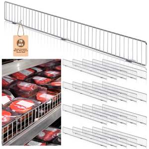 Étagère suspendue en treillis métallique avec séparateur pour gondoles de supermarché et magasins d'alimentation - Product Image 4