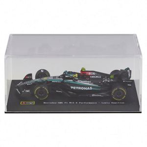 Modèle de voiture de course Formule 1 en alliage moulé sous pression 1:43 2024, style F1, véhicule à roues ouvertes, avec vitrine en acrylique, objet de collection, vente en gros - Product Image 1