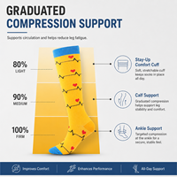 Chaussettes de compression pour infirmières, respirantes, absorbant la transpiration, à compression graduée, hauteur genou, pour l'été, améliorent la circulation, réduisent