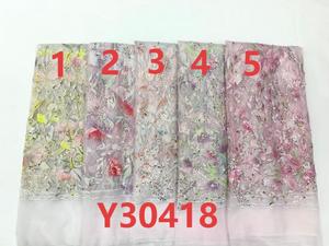 Vải ren lưới đính hạt pha lê sang trọng, chất liệu lưới ren thêu, vải lưới ren bóng mượt năm <span class=keywords><strong>2025</strong></span> dành cho đám cưới - Product Image 6