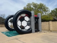 Jeu de football gonflable, jeu de tir au but de football, château gonflable, jeu de défi de penalty de football