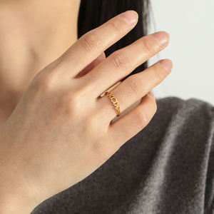 Mydhape Air Water terra fuoco 4 simboli alchemici anello in acciaio inox anelli per donne terra pianeta elementi gioielli regalo - Product Image 4