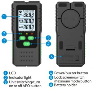 Nouveau <span class=keywords><strong>compteur</strong></span> <span class=keywords><strong>Geiger</strong></span>-Müller portatif personnalisé, détecteur de rayonnement nucléaire RD650 - Product Image 5