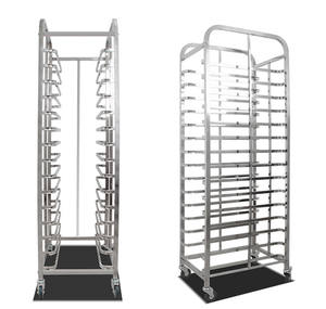 Carrello commerciale resistente del congelatore per i frutti di mare, scaffali multipli del congelatore dell'acciaio inossidabile di strati, carrello del carrello della cella frigorifera - Product Image 6