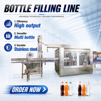 Solution clé en main pour la remplisseuse automatique de boissons énergisantes gazeuses en bouteilles PET, ligne de remplissage de sodas et de boissons gazeuses