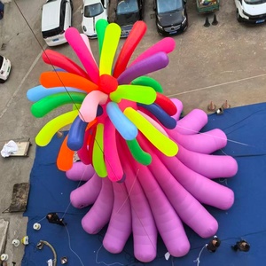Custom Made Inflatable Fireworks Balloon Inflatable Fireworks Model with LED Light for Events Party Decoration