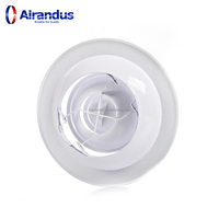 Diffuseur de plafond rond flexible, écologique et haute performance pour système de ventilation